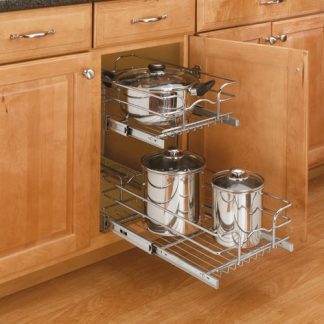 Base Cabinet Pullout 2 Tier Wire Basket Sink & Base Accessories