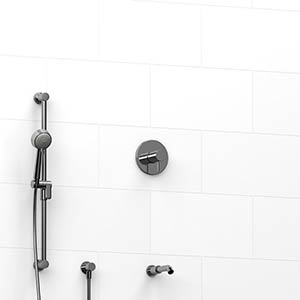 Riu - ½" 2-way Type T/P coaxial system with spout and hand shower rail - KIT#1223RUTM
