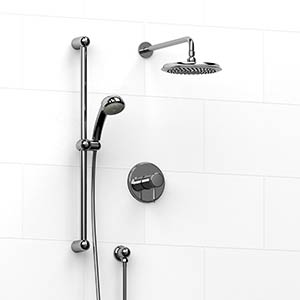 Georgian - Type T/P ½" coaxial 2-way system with hand shower and shower head - KIT#323GN