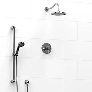 Retro - Type T/P ½" coaxial 2-way system with hand shower and shower head - KIT#323RT