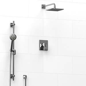 Zendo - Type T/P ½" coaxial 2-way system with hand shower and shower head - KIT#323ZOTQ