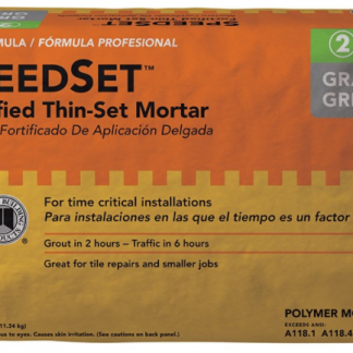 SpeedSet Fortified Thin-Set Mortar - Gray - 25LBS