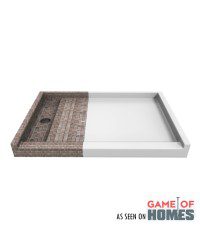 Linear Drain Single Threshold Tileme Shower Base (TMSBSTLD)