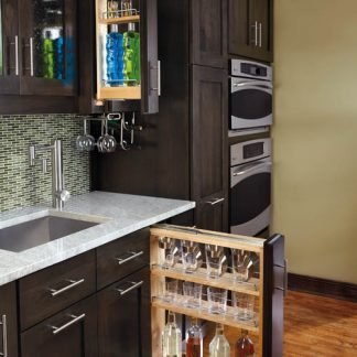 Filler Pullout Organizer with Wood Adjustable Shelves Sink & Base Accessories