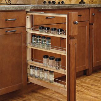 Filler Pullout Organizer with Ball Bearing Soft-Close Sink & Base Accessories