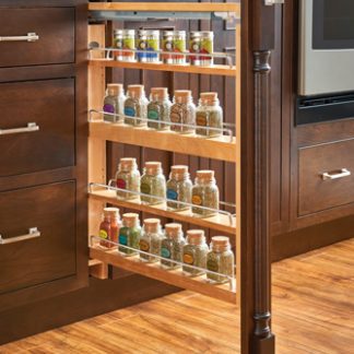 Filler Pullout Organizer with Blumotion Soft-Close Sink & Base Accessories