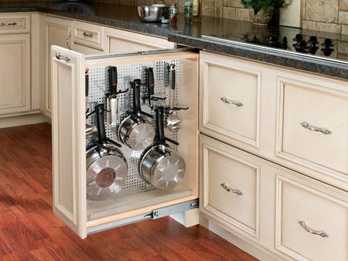 Filler Pullout Organizer with Wood Adjustable Shelves / Stainless Panel Sink & Base Accessories - Image 2