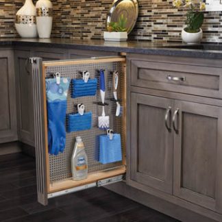 Filler Pullout Organizer with Ball-Bearing Soft-Close / Stainless Panel Sink & Base Accessories