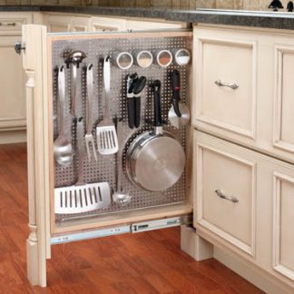 Filler Pullout Organizer with Stainless Panel Sink & Base Accessories