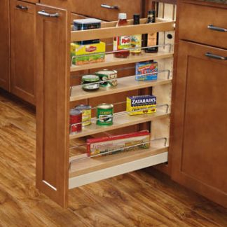Base Cabinet Pullout Organizer with Ball-Bearing Soft-Close Sink & Base Accessories