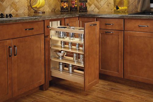 Base Cabinet Pullout Organizer with Blumotion Soft-Close Sink & Base Accessories