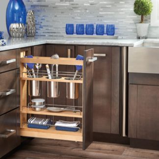 Base Cabinet Pullout Utensil Base Organizer Blumotion Soft-Close Sink & Base Accessories