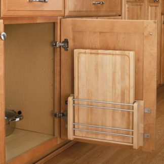 Door Storage Cutting Board Rack with Wood Cutting Board Sink & Base Accessories