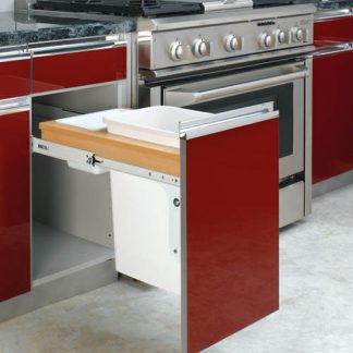 Single Top Mount Frameless Wood Waste Containers