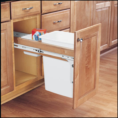 Single Top Mount 1.75" Face Frame Wood Waste Containers