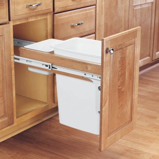 Single Top Mount 1.5" Face Frame Wood Waste Containers
