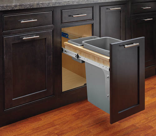 Double Top Mount Inset Wood Waste Containers