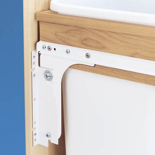 Double Top Mount 1.75" Face Frame Wood Waste Containers - Image 2