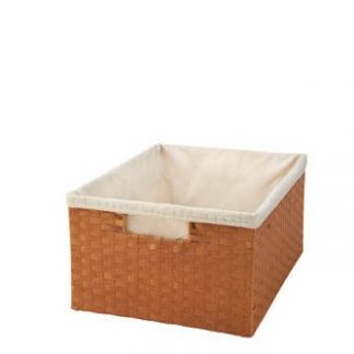 Woven Organizer Basket with Canvas Liner Sink & Base Accessories