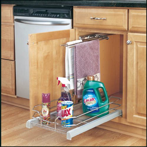 Base Cabinet Pullout Premiere Single Wire Basket Sink & Base Accessories