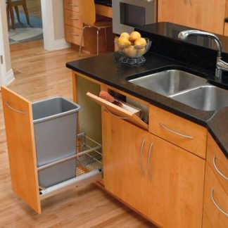 Tip-Out Tray Stainless Steel with Hinges Sink & Base Accessories