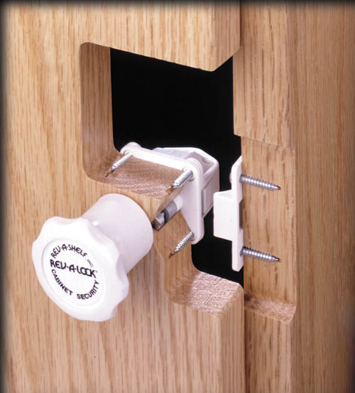 Cabinet Lock Security System with 5 Locks and 2 Keys Sink & Base Accessories