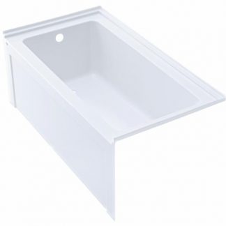 Langley™ 66" x 32" Bath Whirlpool with Wood Apron and Left-hand Drain