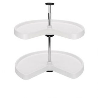 Kidney Shape Value Line 2 Shelf Corner Lazy Susans
