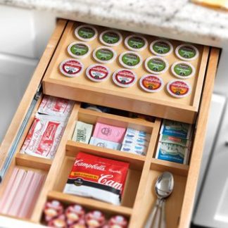 Complete System Two-Tier K-Cup Organizer to Replace Existing Drawers