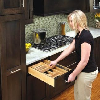 Complete System Two-Tier Cutlery Organizer to Replace Existing Drawers