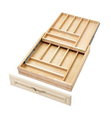 Complete System Two-Tier Soft-Close Cutlery Organizer to Replace Existing Drawers - Image 4