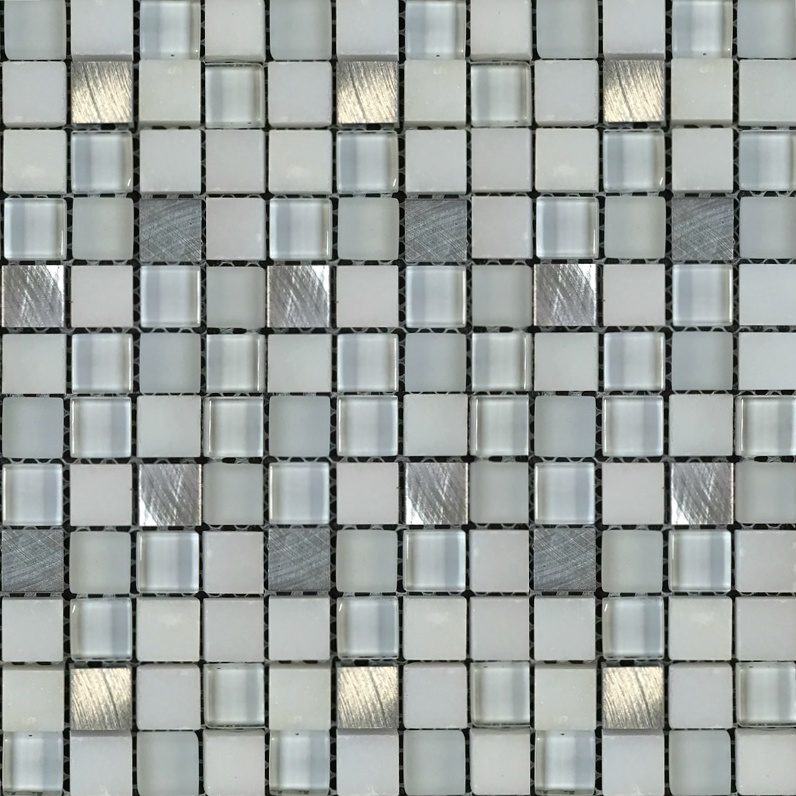 Bianco Caramel Steel 12"x12"