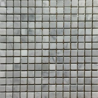 Bianco Carrara 5/8x5/8 Honed 12"x12"