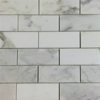 Bianco Statuario 2x4 Brick 12"x12"