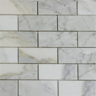 Calacatta Vagli 2x4 Brick 12"x12"