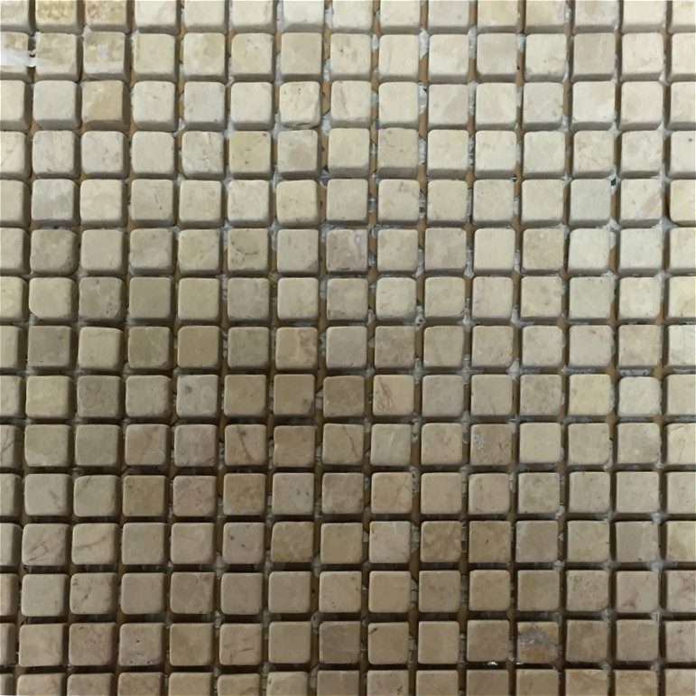 Crema Latte 5/8x5/8 Honed 12"x12"