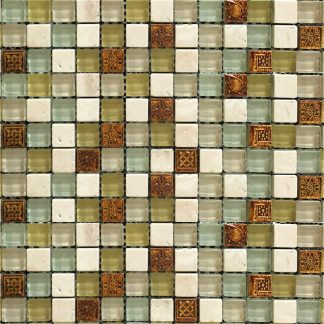 Creme Glass 12"x12"