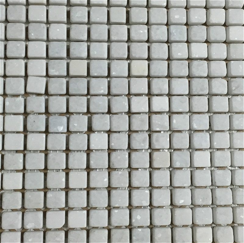 Crystal White 5/8x5/8 Honed 12"x12"