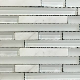 Crystal White Glass Artemis 12"x12"
