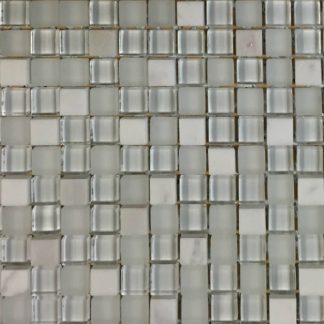Crystal White Glass 12"x12"