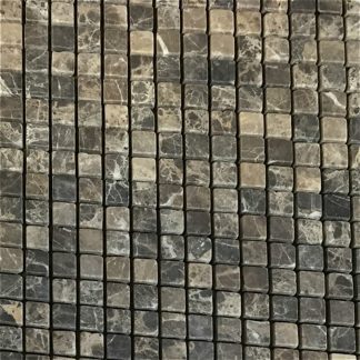 Emperador Dark 5/8x5/8 Honed 12"x12"