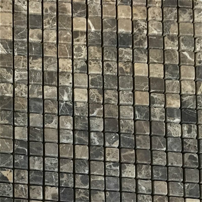 Emperador Dark 5/8x5/8 Honed 12"x12"