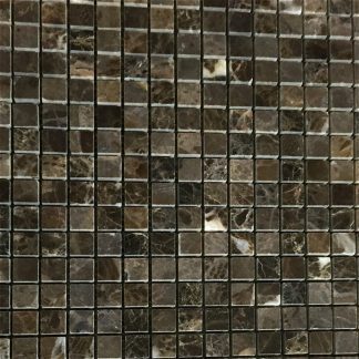 Emperador Dark 5/8x5/8 Polished 12"x12"