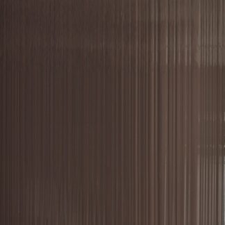 Glossy Wavy Brown 12" x 24"