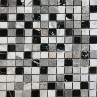 Monochrome Blend 5/8x5/8 Polished 12"x12"
