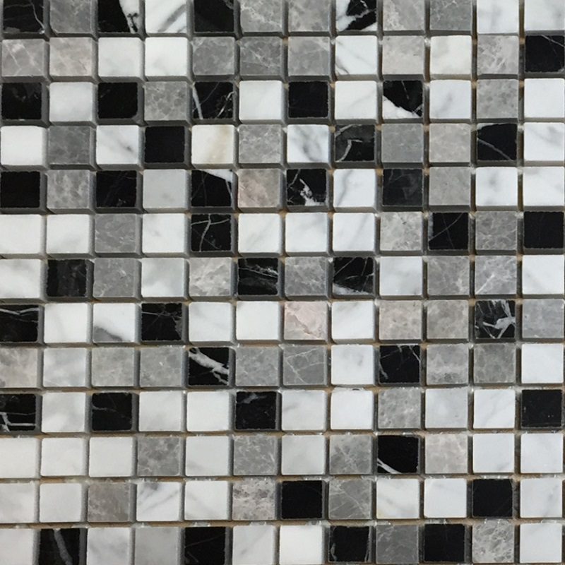 Monochrome Blend 5/8x5/8 Polished 12"x12"