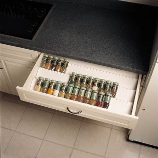 Cut-To-Size Insert Spice Organizer for up to 50 inch Drawers