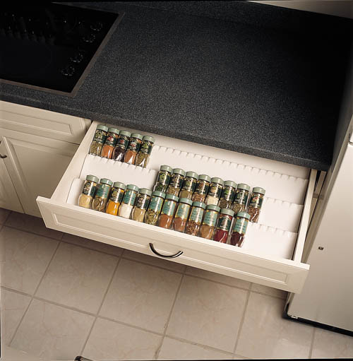 Cut-To-Size Insert Spice Organizer for up to 50 inch Drawers