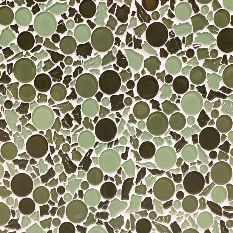 Verde Glass Border 3" x 12"
