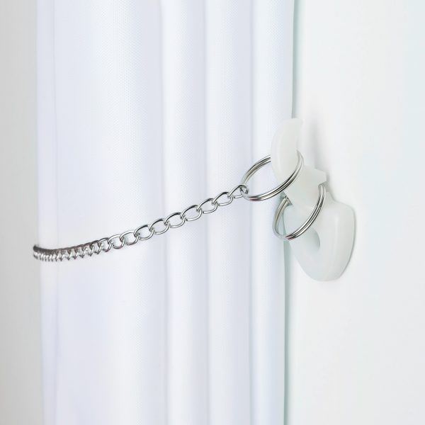 Taymor Shower Curtain Hold Back Hook & Chain